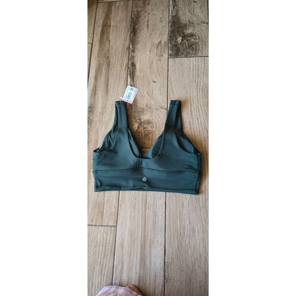 Lululemon ALIGN V NECK BRA C/D LEGACY GREEN SZ 10 NWT - Picture 3 of 3